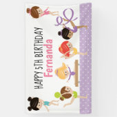 Gymnastics Birthday Banner (Verticaal)