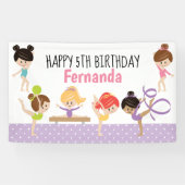 Gymnastics Birthday Banner (Horizontaal)