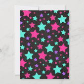 Gymnastics Birthday Invitation / Girl / Chalkboard Kaart (Achterkant)