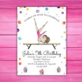 Gymnastics Birthday Invitation | Gymnastiekpartij Kaart