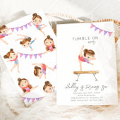 Gymnastics Birthday Invitation | Gymnastiekpartij Kaart