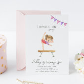 Gymnastics Birthday Invitation | Gymnastiekpartij Kaart