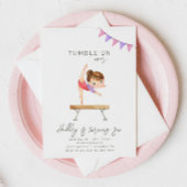 Gymnastics Birthday Invitation | Gymnastiekpartij Kaart