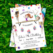 Gymnastics Birthday Invitation | Gymnastiekpartij Kaart