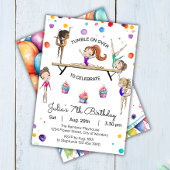 Gymnastics Birthday Invitation | Gymnastiekpartij Kaart