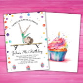 Gymnastics Birthday Invitation | Gymnastiekpartij Kaart
