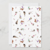 Gymnastics Birthday Invitation | Gymnastiekpartij Kaart (Achterkant)