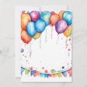 Gymnastics Birthday Invitation | Gymnastiekpartij Kaart (Achterkant)