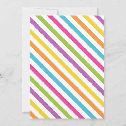 Gymnastics Birthday Invitation Kaart (Achterkant)