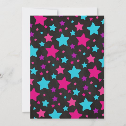 Gymnastics Birthday Invitation Kaart (Achterkant)