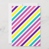 Gymnastics Birthday Party Invitation for a Girl Kaart (Achterkant)