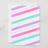 Gymnastics Birthday Party Invitation for Girl Kaart (Achterkant)