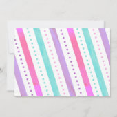 Gymnastics Birthday Party Invitation for Girl Kaart (Achterkant)