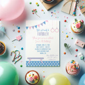 Gymnastics Birthday Party Invitation Kaart
