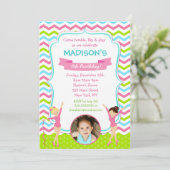 Gymnastics Birthday Party Invitations Kaart (Staand voorkant)