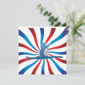 Gymnastics Birthday Party Invitations Kaart (Staand voorkant)