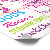 Gymnastics Birthday Party sign poster (Hoek)