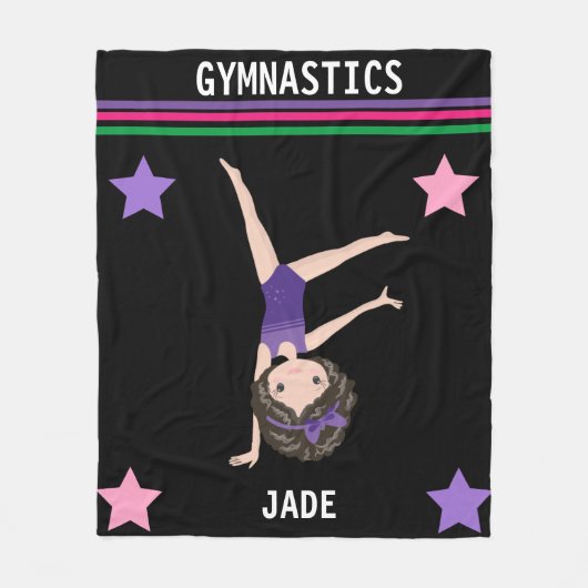 GYMNASTICS BLANKET VOOR GESPECIFICEERDE MEISJES. FLEECE DEKEN (Voorkant)