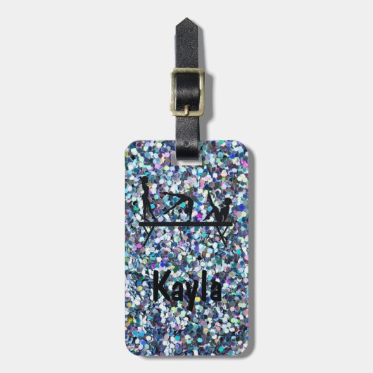 GYMNASTICS BLING Bagagelabel voor Reizen (Voorkant verticaal)