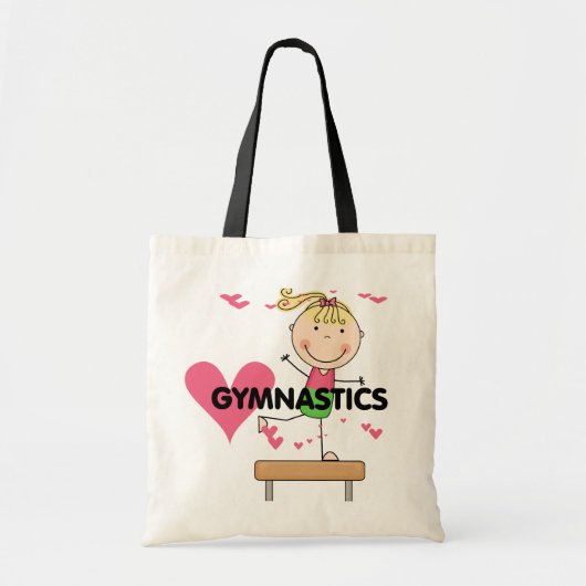 GYMNASTICS - Blond Girl Balance Bam Tshirts Tote Bag (Voorkant)