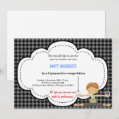 Gymnastics Boy Competition (Black) Kaart (Voorkant / Achterkant)