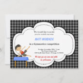 Gymnastics Boy Competition (Black) Kaart (Voorkant)