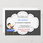 Gymnastics Boy Competition (Black) Kaart (Voorkant / Achterkant)