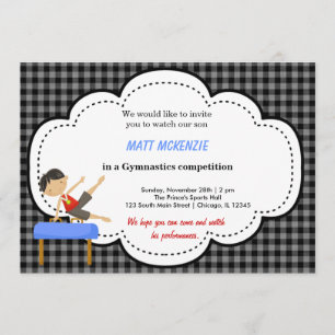 Gymnastics Boy Competition (Black) Kaart