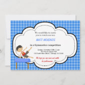 Gymnastics Boy Competition (Blue) Kaart (Voorkant)