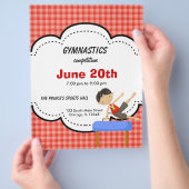 Gymnastics Boy Competition (Red) Flyer (Hand)