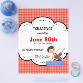 Gymnastics Boy Competition (Red) Flyer (Enkel)
