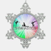 GYMNASTICS "BRIGHT LIGHTS" SNOWFLAKE TREE ORNAMENT (Voorkant)