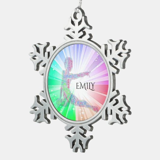 GYMNASTICS "BRIGHT LIGHTS" SNOWFLAKE TREE ORNAMENT (Rechts)