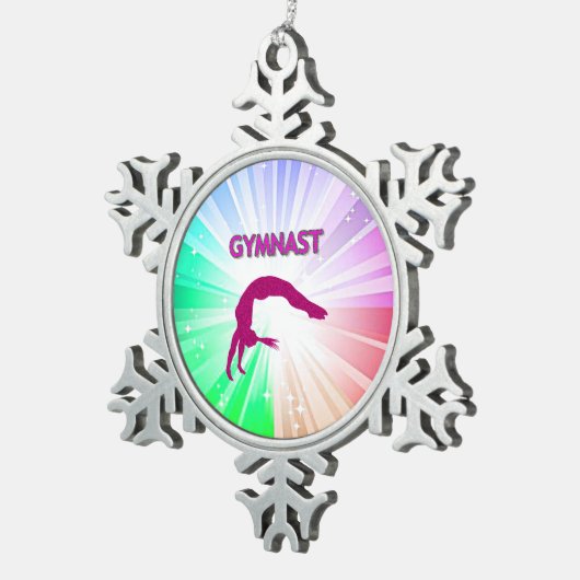 GYMNASTICS "BRIGHT LIGHTS" SNOWFLAKE TREE ORNAMENT (Rechts)