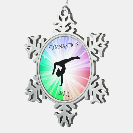GYMNASTICS "BRIGHT LIGHTS" SNOWFLAKE TREE ORNAMENT (Rechts)