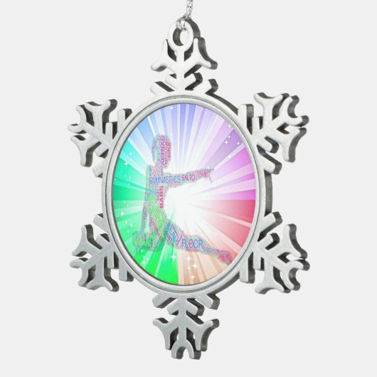 GYMNASTICS "BRIGHT LIGHTS" SNOWFLAKE TREE ORNAMENT (Rechts)