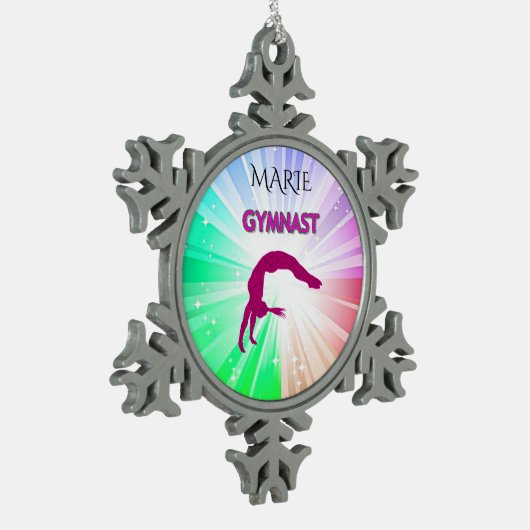 GYMNASTICS "BRIGHT LIGHTS" SNOWFLAKE TREE ORNAMENT (Links)