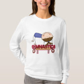 GYMNASTICS - Brunette Girl Balance Beam t shirts (Voorkant)