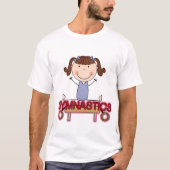 GYMNASTICS - Brunette Girl Splits Tshirts and Gift (Voorkant)