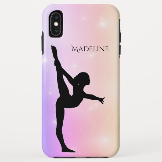Gymnastics Cell Phone Case met naam gymnast (Achterkant)