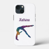 Gymnastics Cell Phone Case met naam gymnast (Achterkant)
