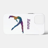 Gymnastics Cell Phone Case met naam gymnast (Achterkant (horizontaal))