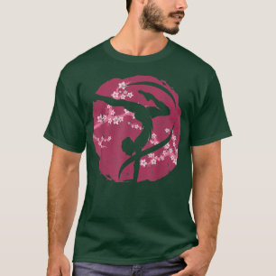 Gymnastics Cherry Blossom Sakura Acrobat Flower T-shirt
