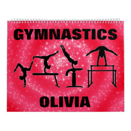 Gymnastics Cherry Sparkle Swirl Calendar Kalender