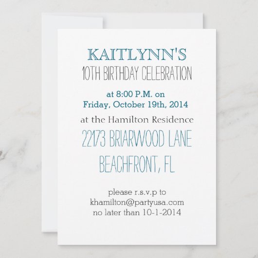 Gymnastics Chevron Heart Personal Party Invitation Kaart (Achterkant)