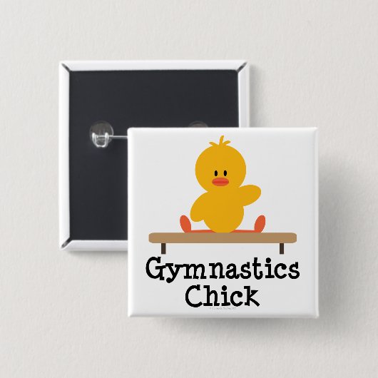 Gymnastics Chick Button (Voorkant /achterkant)