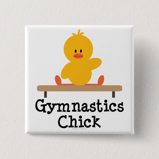 Gymnastics Chick Button (Voorkant)