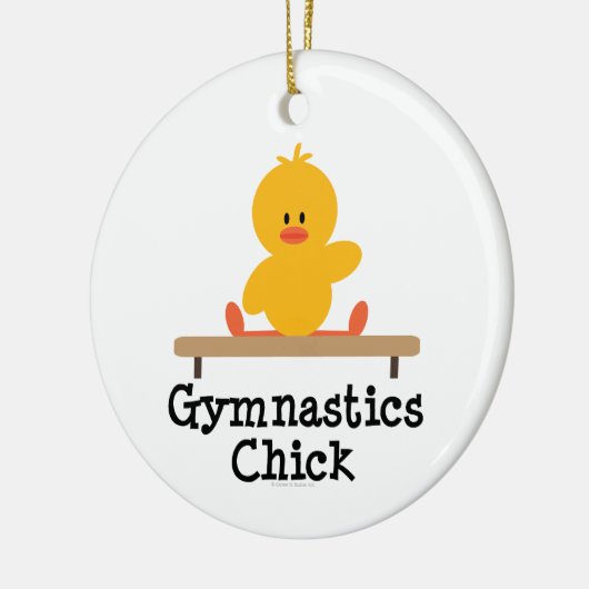 Gymnastics Chick Ornament (Links)
