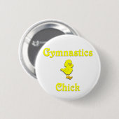 Gymnastics Chick Ronde Button 5,7 Cm (Voorkant /achterkant)