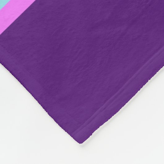 Gymnastics Christmas Purple Aqua Personalized Fleece Deken (Hoek)